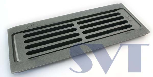 Grate 2K, with frame 175x425 mm