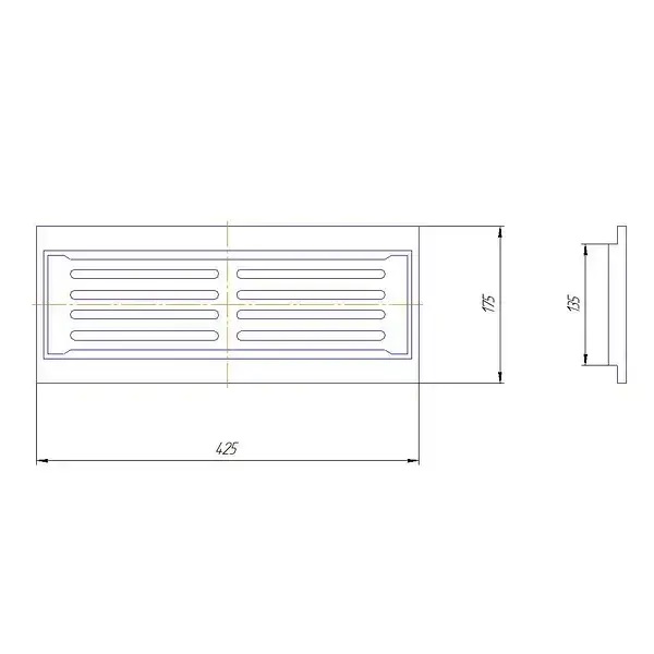 Tuharest 2K raamiga 175x425 mm