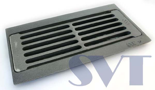 Grate 3K, with frame 210x410 mm