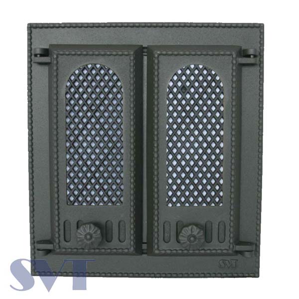 Fireplace door 409 with net