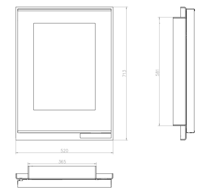 522 Fireguard door lefthanded with double glass