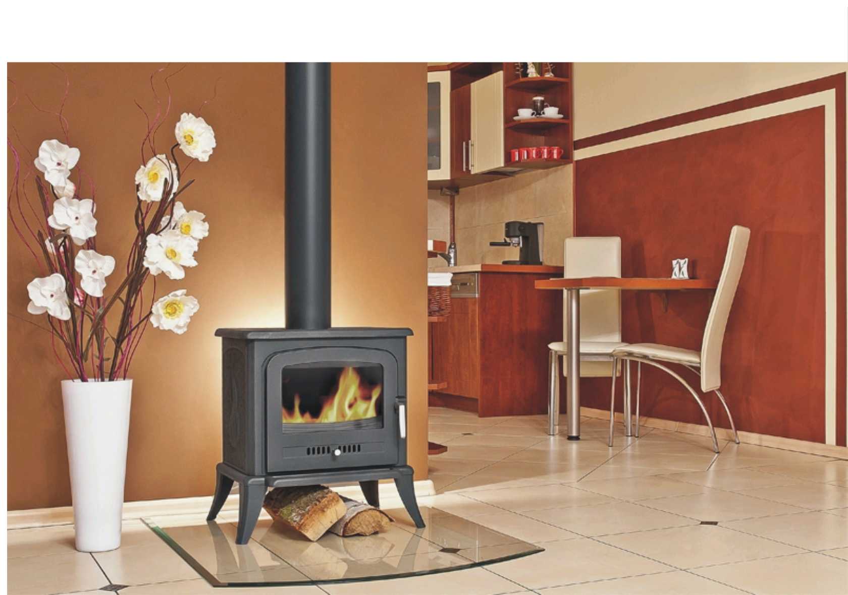 Cast iron fireplace Agnes 5kW black