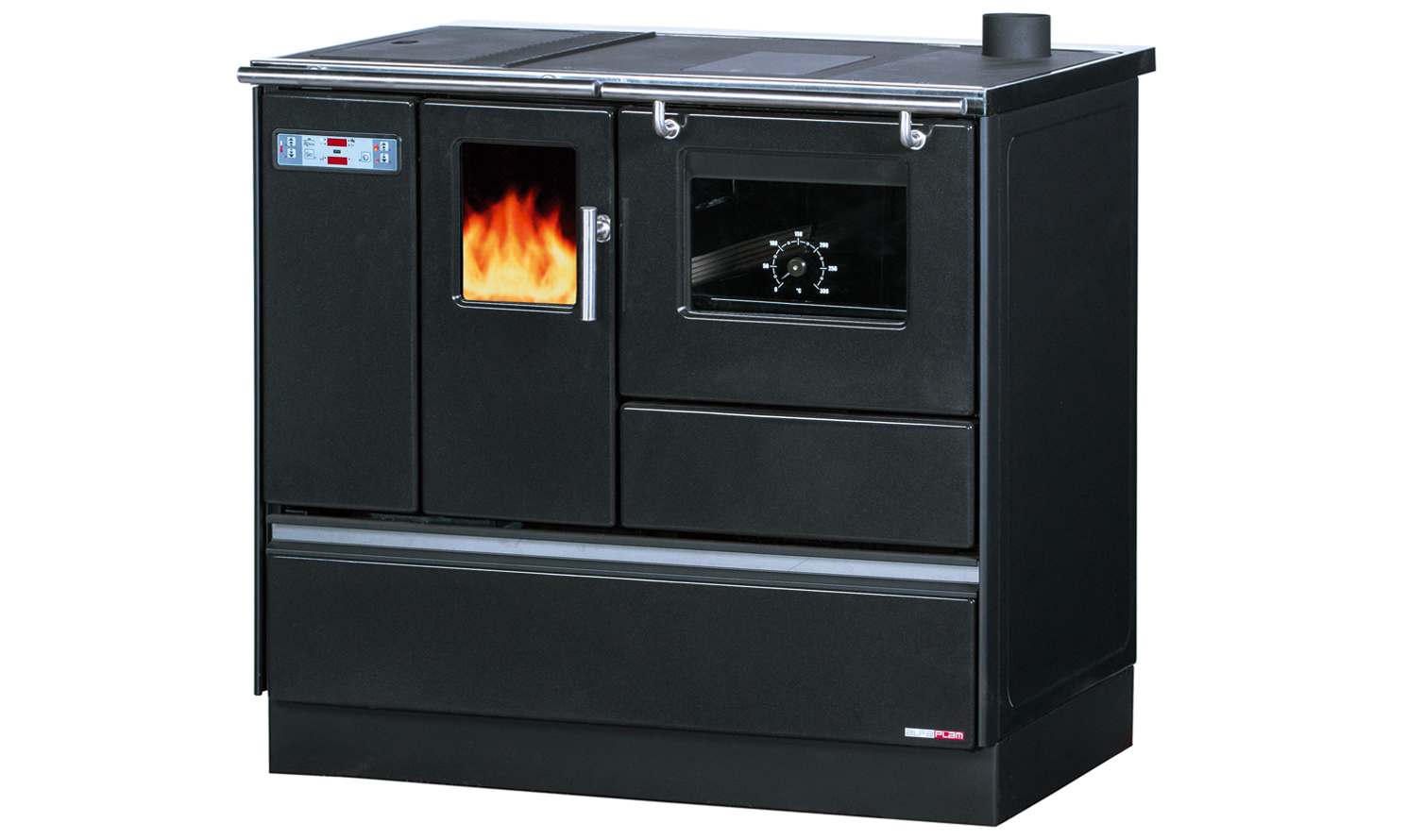 Pellet cooker Alfa black 8kW