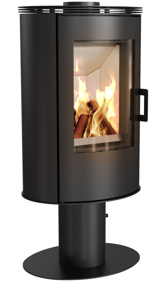 Fireplace Andorra black on a leg 8kW