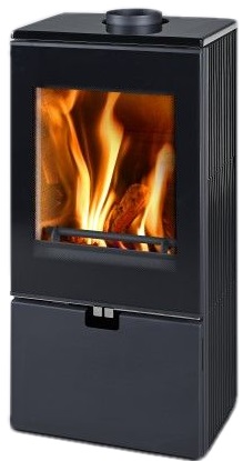 Fireplace Cremona Top black 8kW