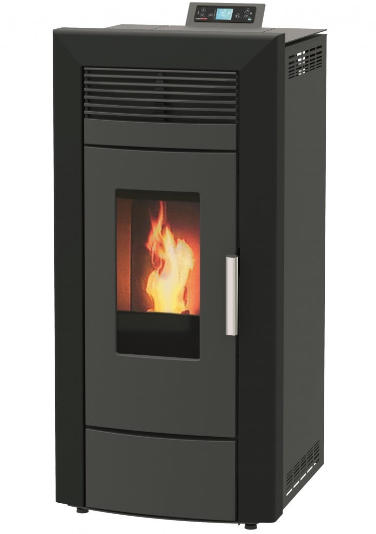 Veesärgiga pelletikamin Commo must 21kW Veesärgiga pelletikamin Commo must 21kW