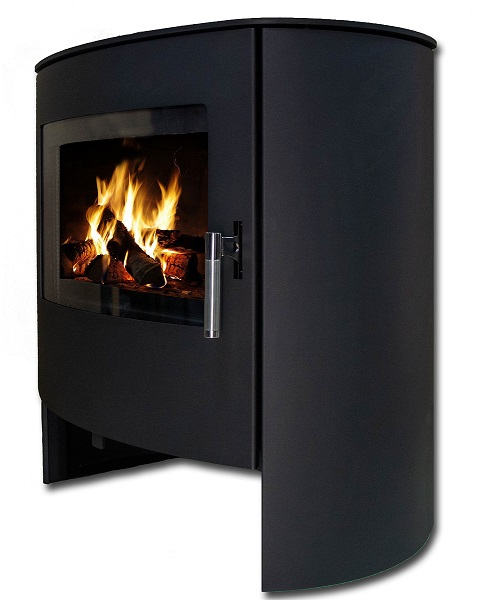 Fireplace Ellipsa black 8kW