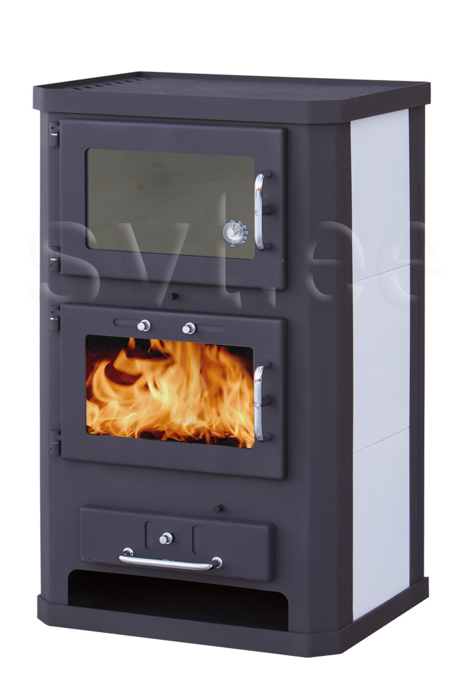 Baking-stove Komfort black/white 10kW