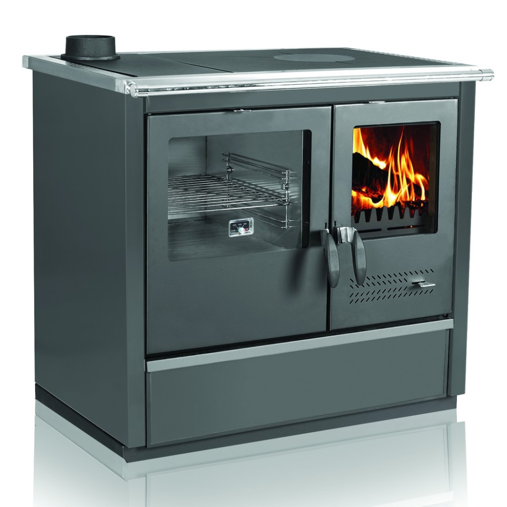 Woodburning cooker North Eco black lefthanded 9kW