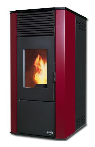 Centralheating pellet stove Rittium Hydro red 20kW