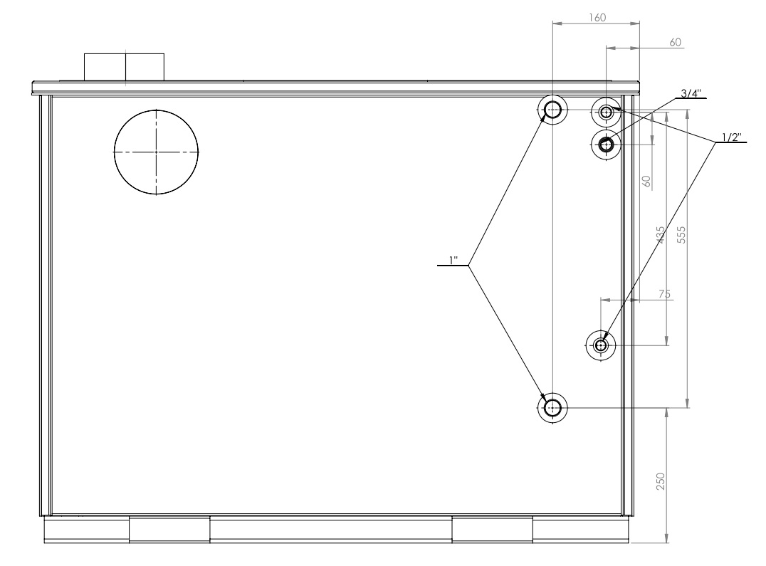 Keskküttepliit TEMY PLUS P 25 hall paremakäeline 25kW - Klikkige pildile, et sulgeda aken