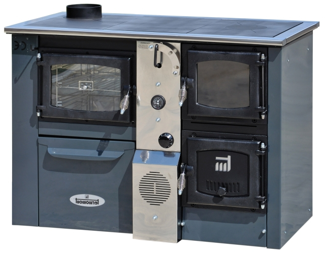 Centralheating cooker TEMY PLUS P25 grey lefthanded 25kW