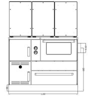 (pilt) Keskküttepliit Alfa Term 35 punane parem 32kW