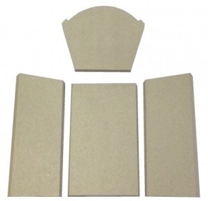 (image for) Delia/ Cadiz/ Sevilla/ Atika firechamber brick set without floor tiles