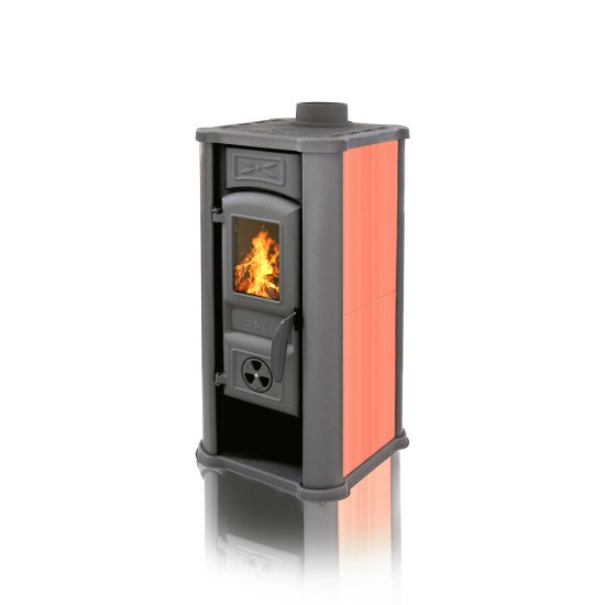 (pilt) Kamin Diana Eco punane 5,1 kW