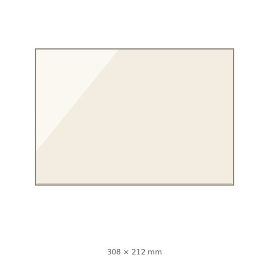 (pilt) 308 × 212 × 4 mm kuumakindel keraamiline klaas KRATKI K7 / Agnes koldeuksele