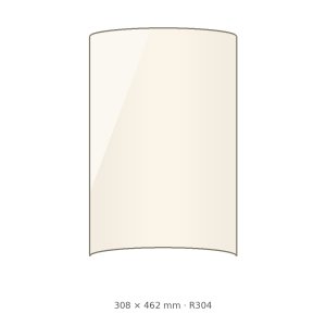 (pilt) 308 × 462 × 4 mm R304 kumer kuumakindel keraamiline klaas KRATKI Koza AB / Andorra koldeuksele