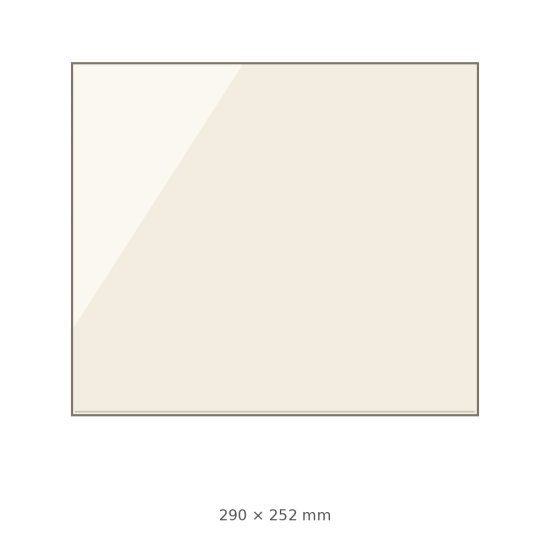 (pilt) 290 × 252 × 4 mm kuumakindel keraamiline klaas North koldeuksele