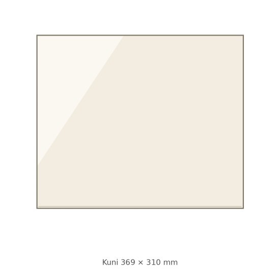 (pilt) 4 mm kuumakindel keraamiline klaas mõõtu lõigatuna – kuni 369 × 310 mm