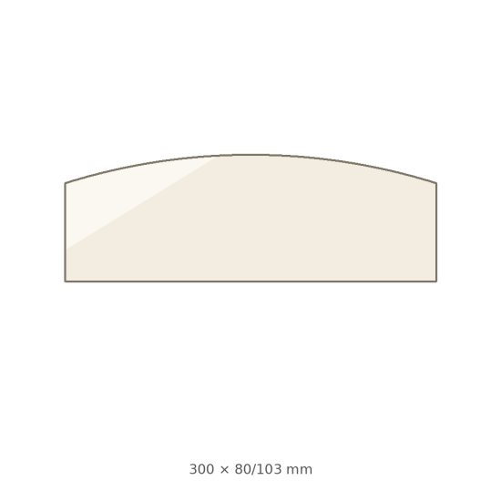 (pilt) 300 × 80/103 × 4 mm kuumakindel keraamiline klaas SVT 426 koldeuksele