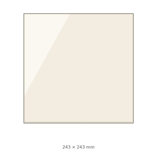 (pilt) 243 × 243 × 4 mm kuumakindel keraamiline klaas SVT 410 / 412 ustele