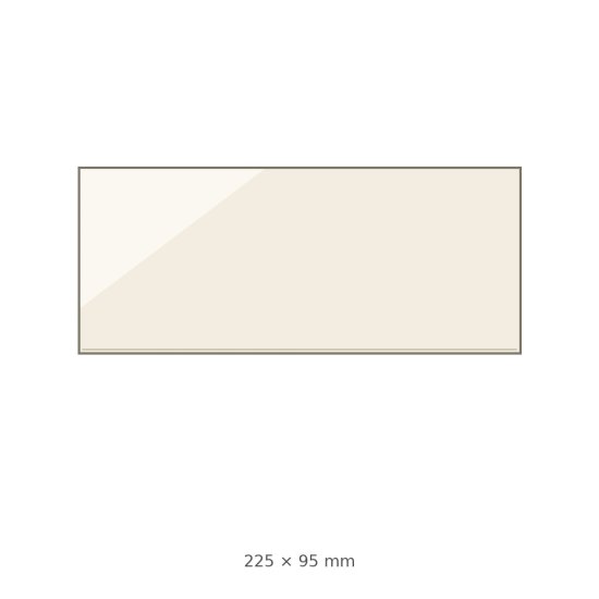 (pilt) 225 × 95 × 4 mm kuumakindel keraamiline klaas SVT 408 / 409 ustele