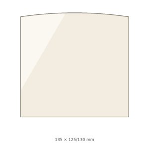 (pilt) 135 × 125/130 × 4 mm kuumakindel keraamiline klaas SVT 431 koldeuksele