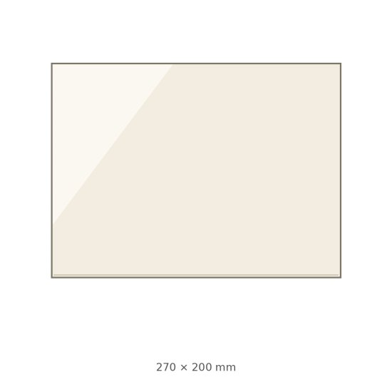 (pilt) 270 × 200 × 4 mm kuumakindel keraamiline klaas