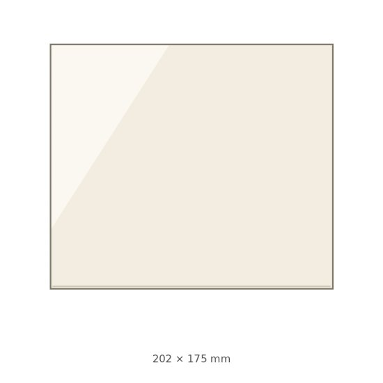 (pilt) 202 × 175 × 4 mm kuumakindel keraamiline klaas