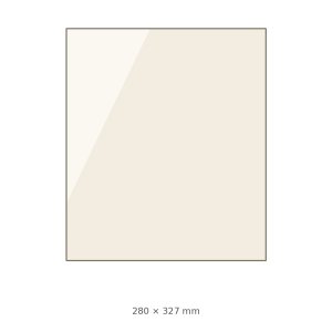 (pilt) 280 × 327 × 4 mm kuumakindel keraamiline klaas Borgholm koldeuksele