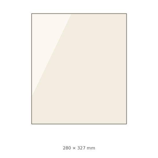 (pilt) 280 × 327 × 4 mm kuumakindel keraamiline klaas Borgholm koldeuksele