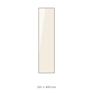 (pilt) 105 × 440 × 4 mm kuumakindel keraamiline külgmine klaas Frankfurt koldeuksele