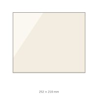 (pilt) 252 × 210 × 4 mm kuumakindel keraamiline klaas MORA 581 / 591 / 9112 koldeuksele