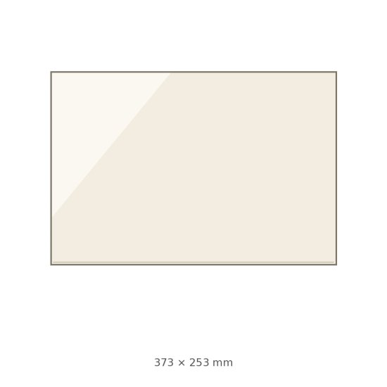 (pilt) 373 × 253 × 4 mm kuumakindel keraamiline klaas Aidan / Maximus koldeuksele