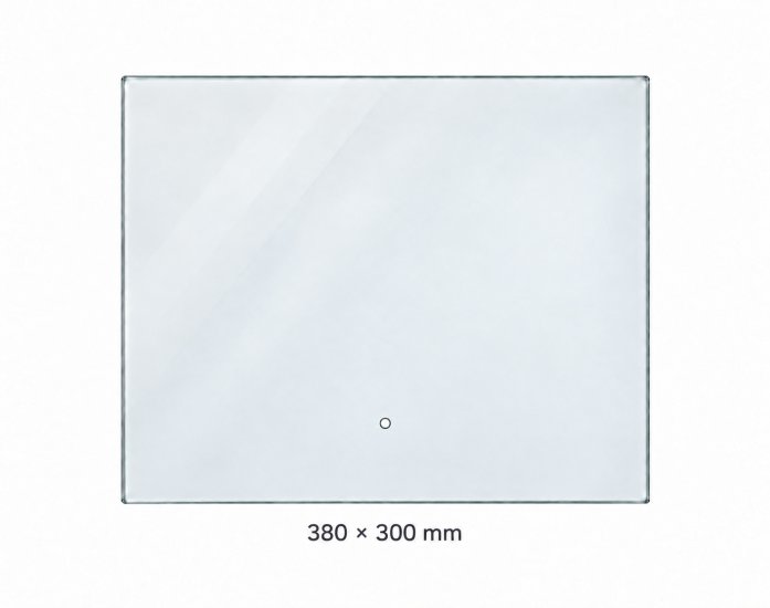 (pilt) 380 × 300 mm karastatud klaas North praeahjuuksele, termomeetri avaga