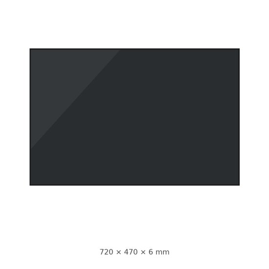 (pilt) 720 × 470 × 6 mm keraamiline pliidiplaat SVT81/9103 / Susan 2000 pliidile