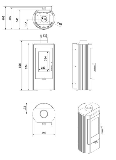 Malmkamin K12 must 6kW