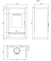 (pilt) Kamin Gent must 5kW