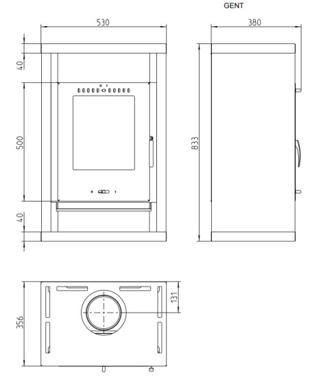 Kamin Gent must 5kW