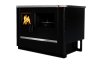 (image for) Integrated woodburning cooker North Eco with ceramic cooktop black right 9kW