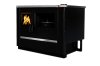 (image for) Integrated woodburning cooker North Eco with steel cooktop black right 9kW