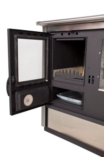 Keskküttepliit North Eco roostevaba parem 15,3 kW / veesärk 9,1 kW