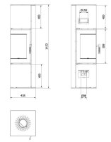 (pilt) Kamin Odyn M must 10kW