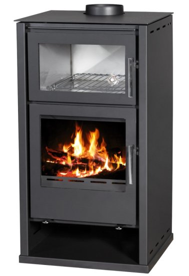 (pilt) Küpsetuskamin Regina must 8,7kW