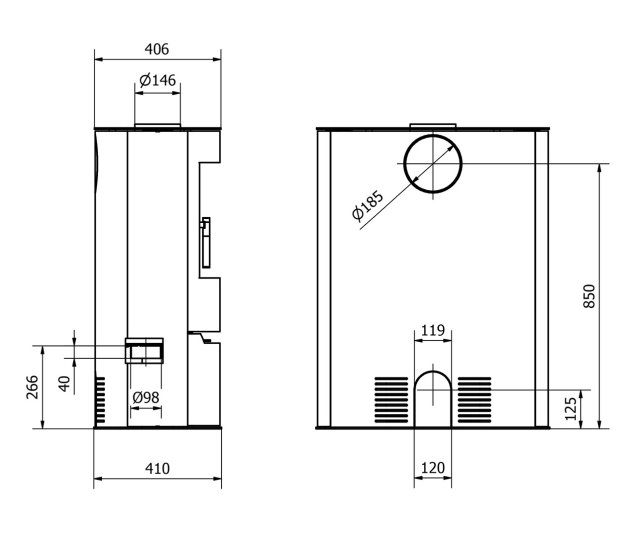 Lisapildid Kamin Renvik must 10kW kohta