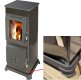 (pilt) 11. Kahjustatud! Kamin Sissi Basic must klaasuksega 5kW