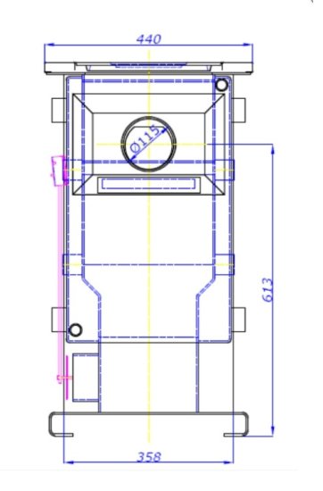 Keskküttepliit TEMY 15 valge 15kW