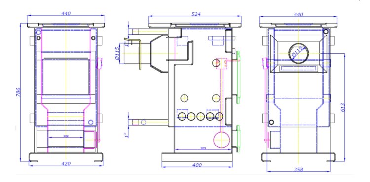 Keskküttepliit TEMY 15 valge 15kW