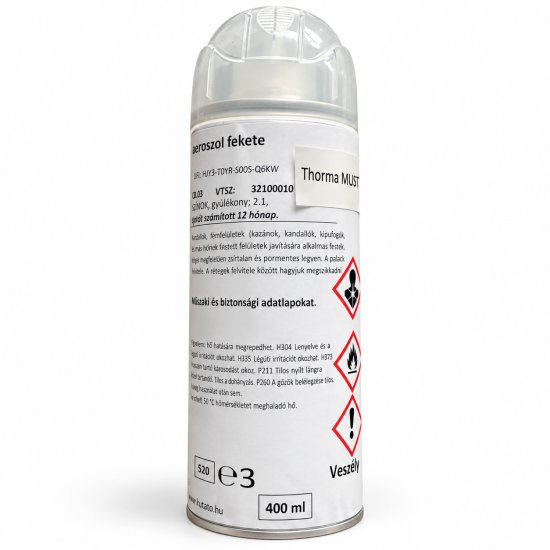 (pilt) Thorma must kuumakindel aerosoolvärv, 400 ml
