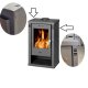 (pilt) Torino kamin, hall, 7 kW – kahjustatud